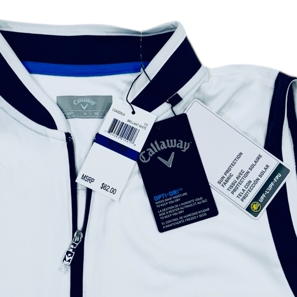 CALLAWAY Sleeveless Opti-Dri Tank 1/4 Zip UPF Sport Active Golf Tennis NWT XL - Picture 6 of 6
